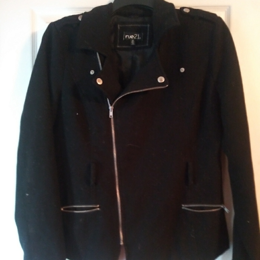 Black Wool Pea Coat
